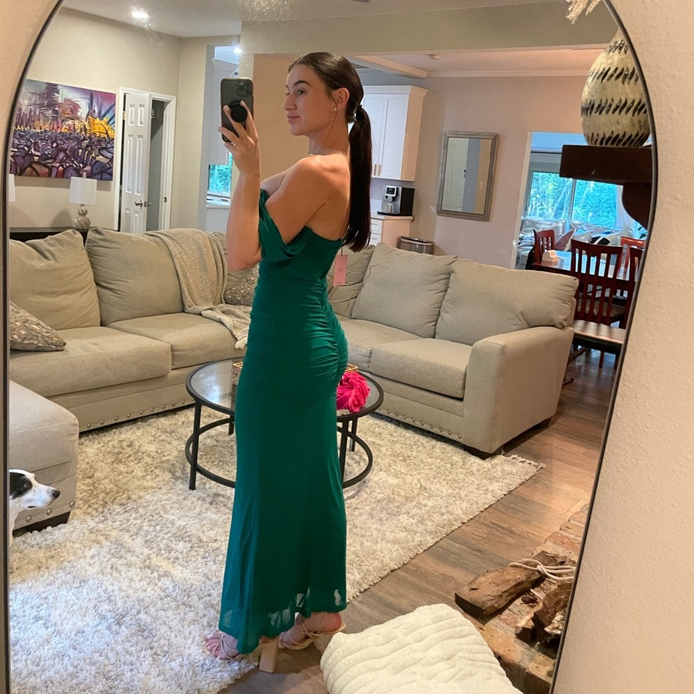 Hello Molly Your Brilliance Mesh Maxi Dress Pink (Size: Small) NWT